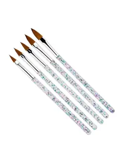 SET DE PINCELES ACRILICO ESCARCHADO 5UD